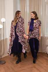 Velvet Blooms Devoré Open Silk Jacket 1