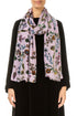 Velvet Blooms Devoré Silk Scarf 1
