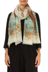 Venetian Voyage Cashmere Silk Scarf 1