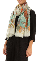 Venetian Voyage Cashmere Silk Scarf 3
