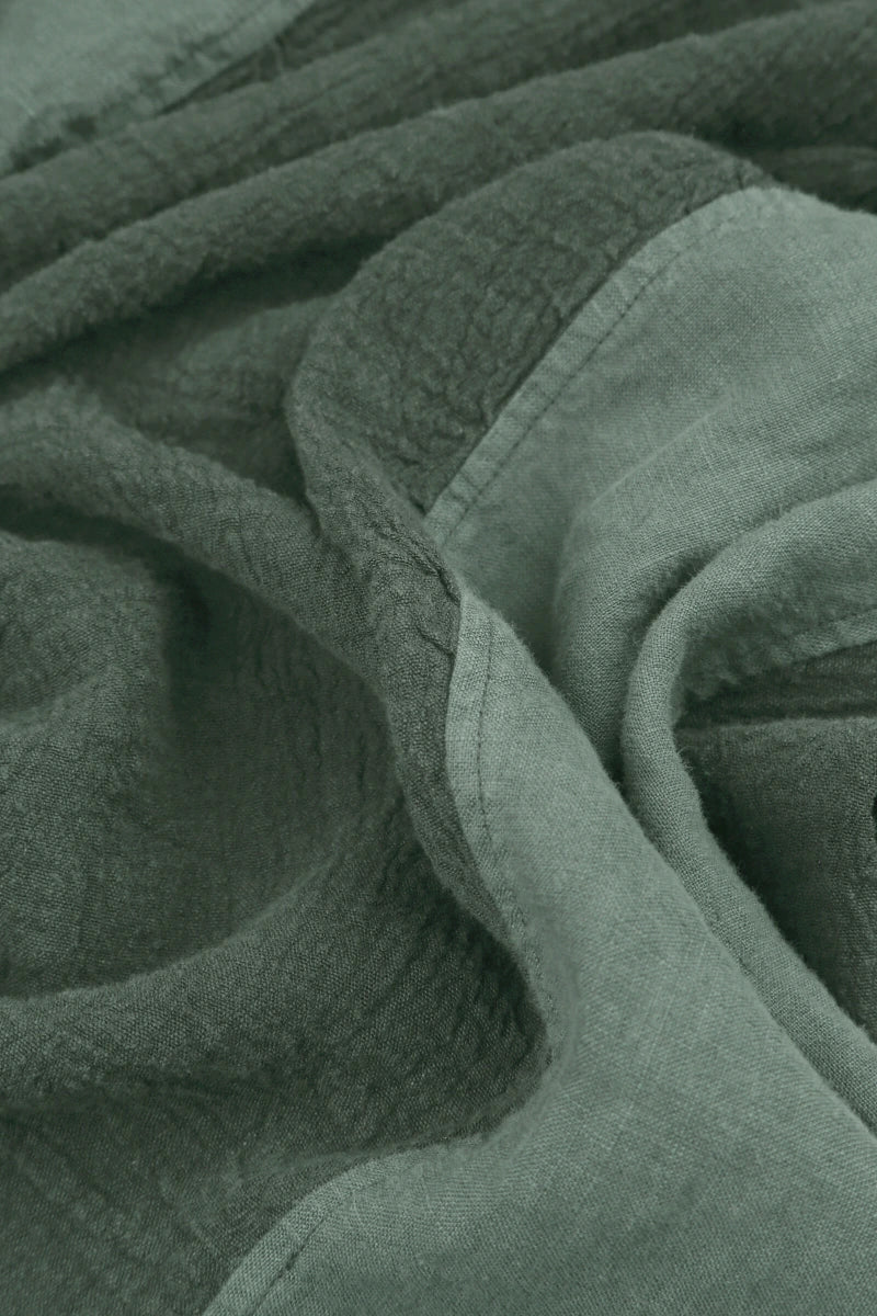 Vertical Line Sage Linen Jacket