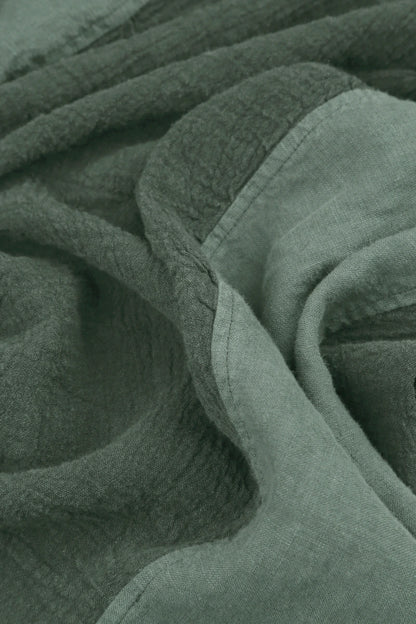 Vertical Line Sage Linen Jacket