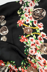 Vintage Coin Blossom Silk Scarf 6
