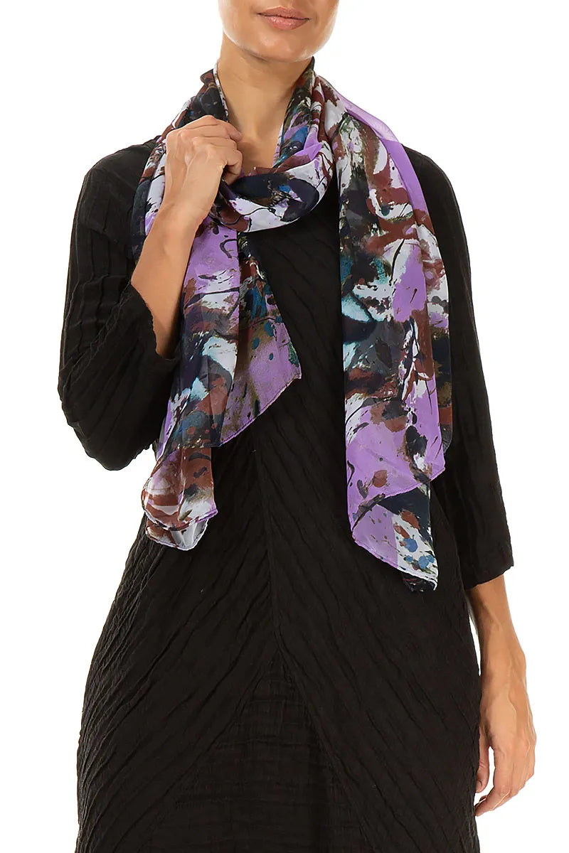Violet Splash Light Scarf 4
