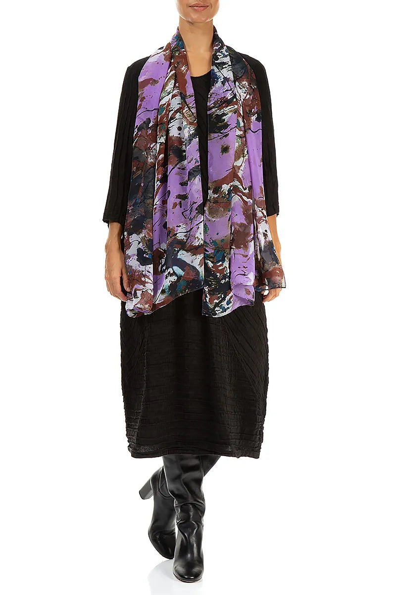 Violet Splash Light Scarf 2
