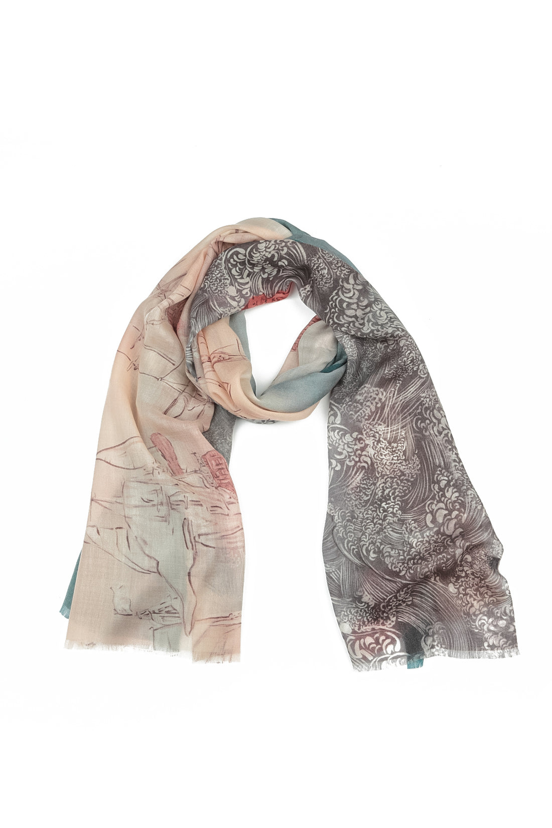 Voiles d’Océan Cashmere Silk Scarf 2