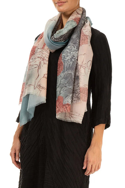 Voiles d’Océan Cashmere Silk Scarf 4