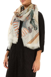 Western Reverie Cashmere Silk Scarf 4