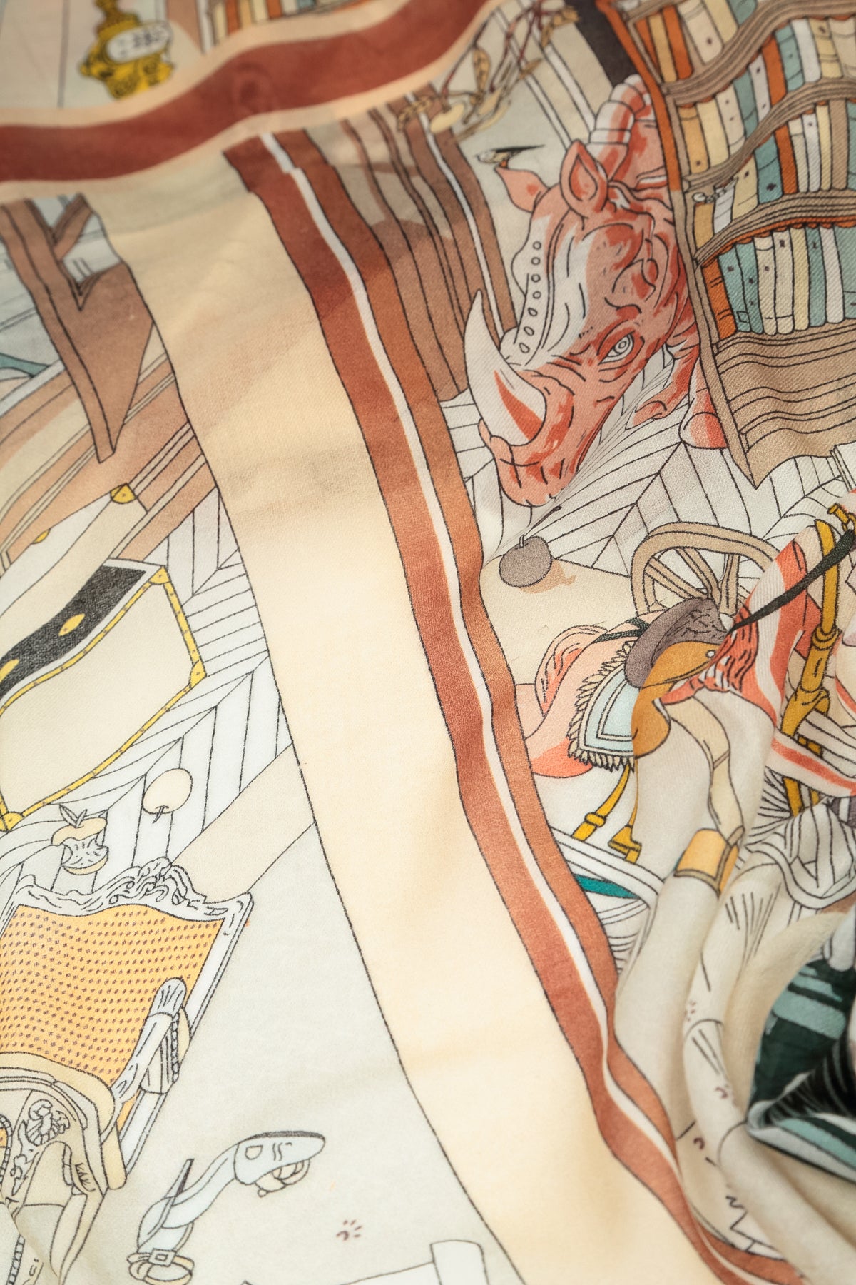 Western Reverie Cashmere Silk Scarf 6