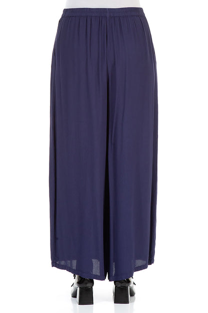 Wide Amethyst Viscose Trousers