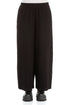 Wide Black Wavy Cotton Trousers 1
