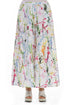 Wide Colour Splash Linen Trousers 1