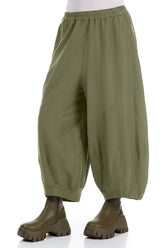 Wide Forest Mist Silk Cotton Trousers 3