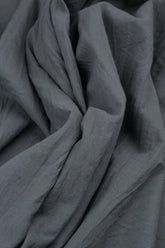 Wide Graphite Crumpled Cotton Trousers 5