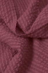 Wide Leg Antique Ruby Textured Silk Trousers 5