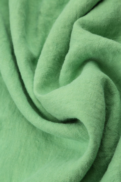Wide Leg Cuffs Green Sorbet Linen Culottes 5
