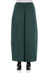 Wide Leg Peacock Silk Trousers 1