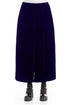 Wide Loose Royal Purple Silk Velvet Trousers 1