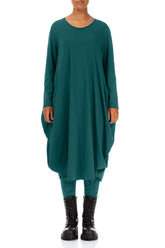 Wide Peacock Cotton Dress 1