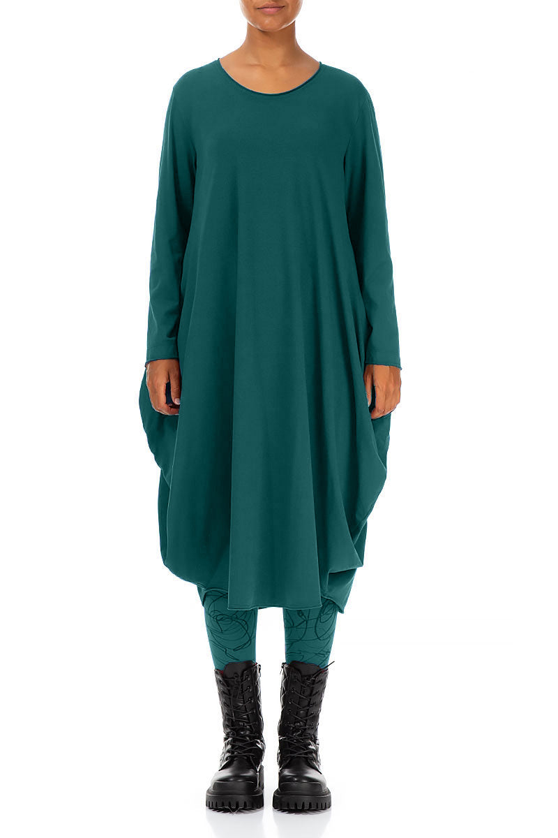 Wide Peacock Cotton Dress 1