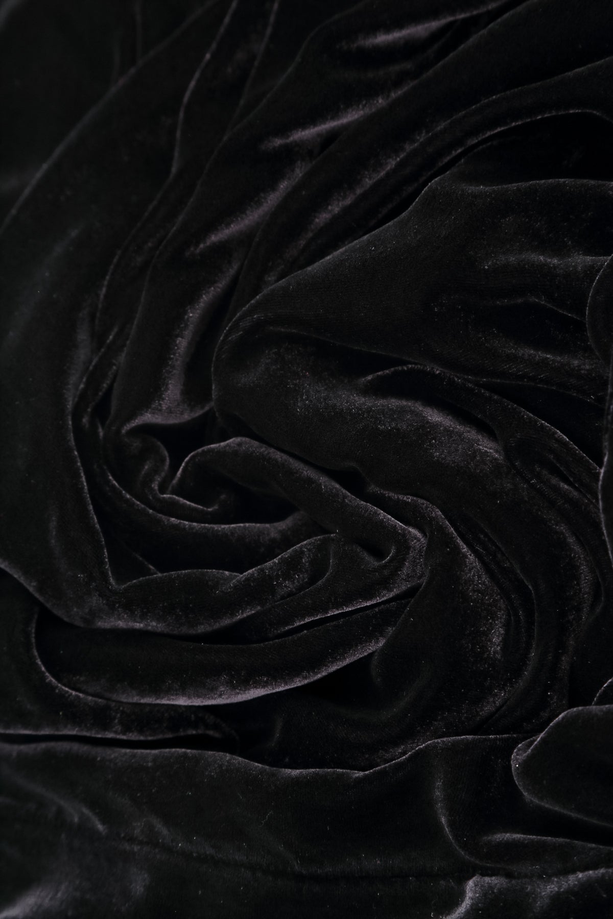 Wide Slate Blue Silk Velvet Scarf