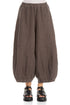 Wide Truffle Off-Dye Linen Trousers 1
