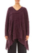 Wide Wavy Seam Mulberry Wool Sweater 1