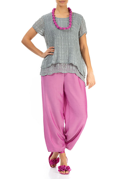 Wild Berry Silk Bamboo Bead Necklace 2