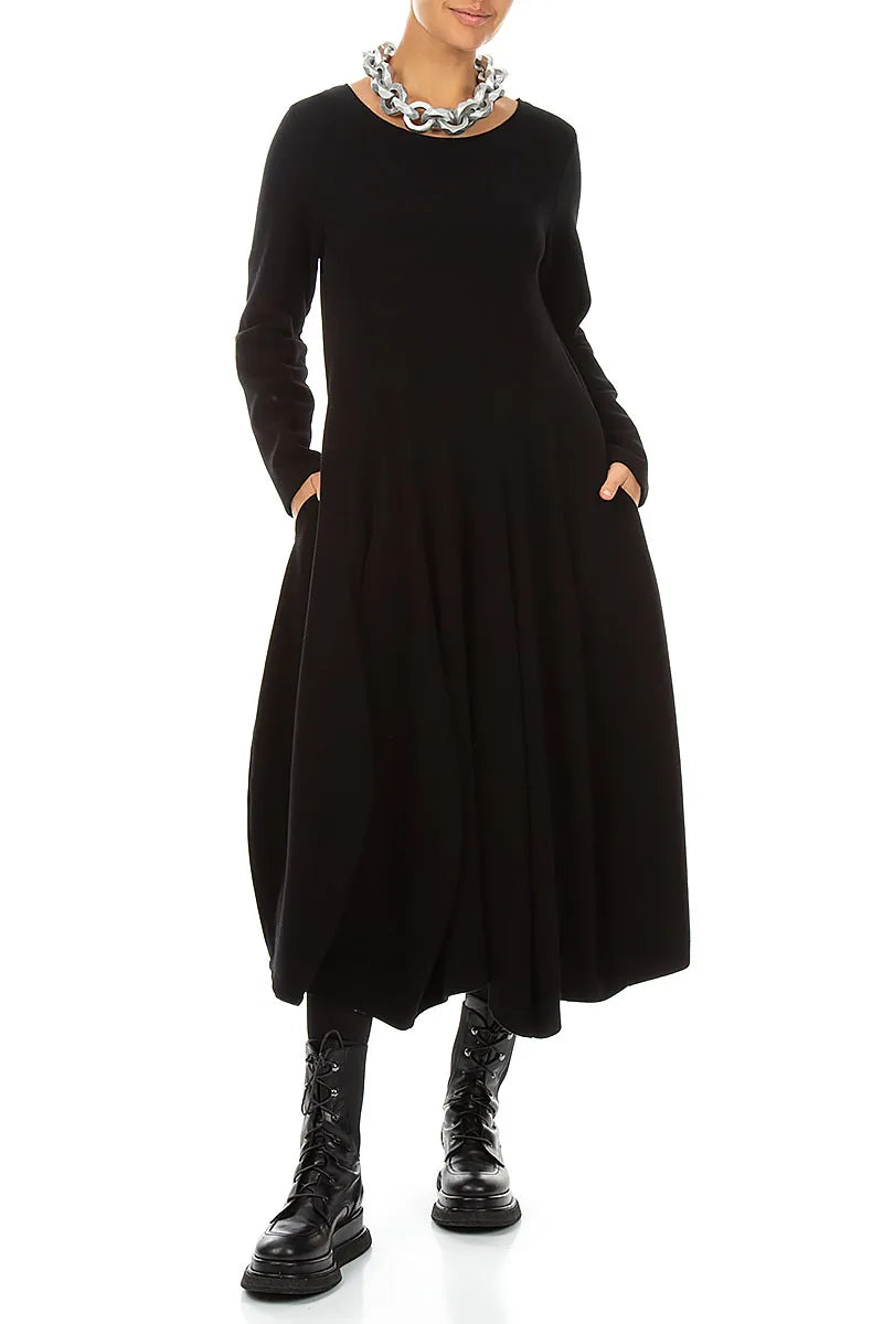 Collier à maillons en bois et chaîne argentée