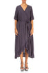 Wrap Graphite Silk Bamboo Dress 1