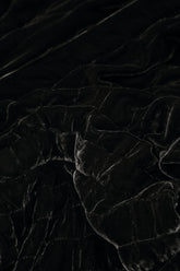 Black Pleated Silk Velvet Jacket - Coat 6