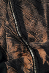 Zips Embellished Tie-Dye Wavy Cotton Jacket 5