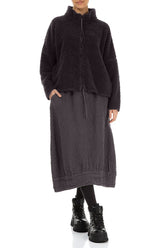 Zips Graphite Teddy Cotton Jacket 4