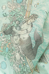 Antique Turquoise Cashmere Silk Scarf 5