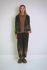 Collar Tie-Dye Wavy Cotton Jacket 8