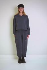 Collar Slate Blue Cotton Jumper 7