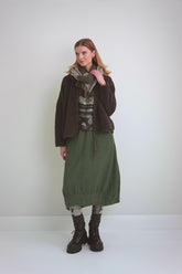 Zips Forest Brown Teddy Cotton Jacket 7