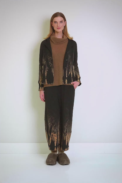 Cowl Neck Caramel Wool Sweater 7