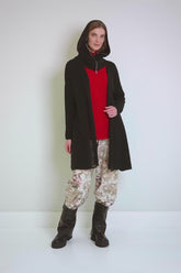 Shredded Black Wool Cardigan 7