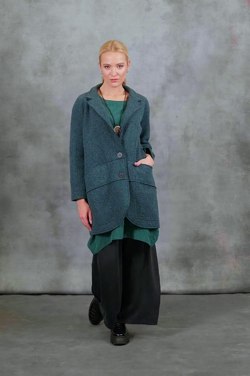 Dotty Emerald Silk Tunic