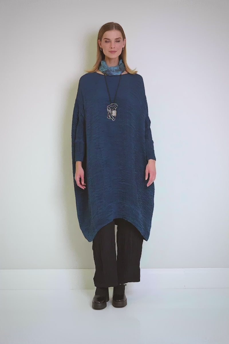 Blue Reverie Silk Cotton Scarf 8