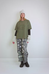 Loose Forest Mist Cotton Blouse 8