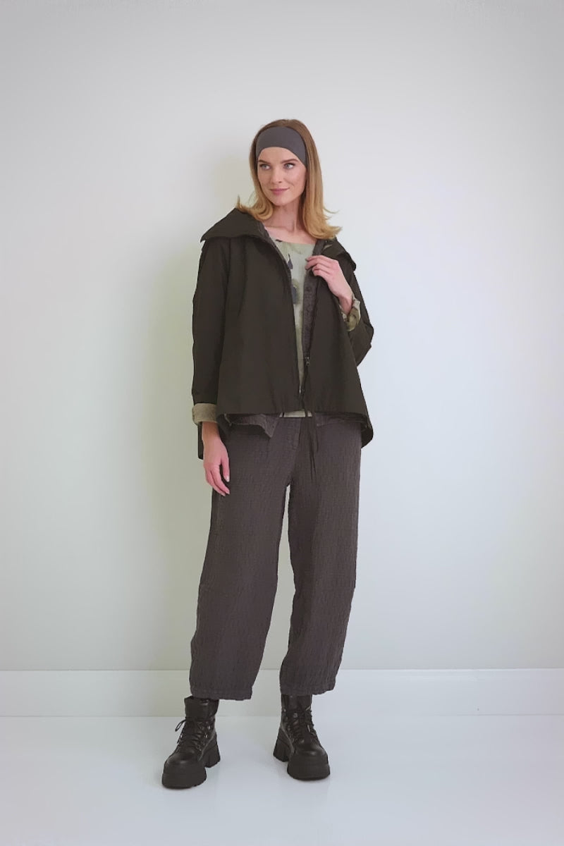 Terra Lined Black Cotton Jacket 7