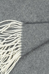 Light Grey Soft Merino Wool Scarf 5