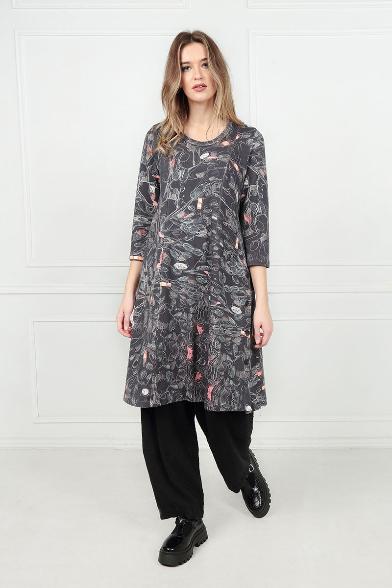 Loose Grey Wavy Cotton Trousers 6