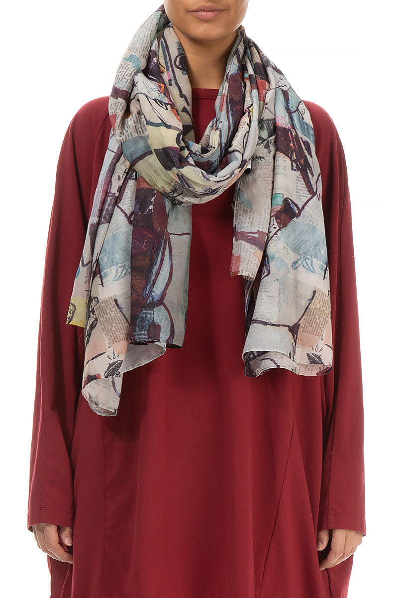 Artful Elements Silk Cotton Scarf 1