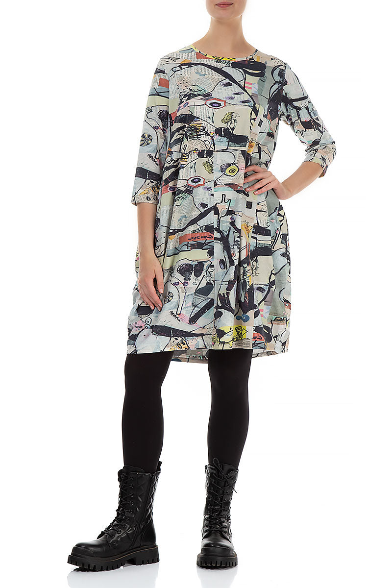 Balloon Artful Elements Cotton Dress