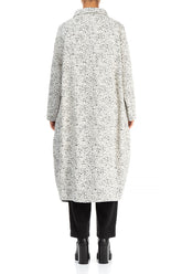 Balloon Collar Dotty Wool Coat 2