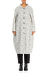 Balloon Collar Dotty Wool Coat 1