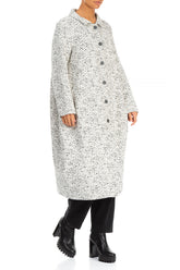 Balloon Collar Dotty Wool Coat 4